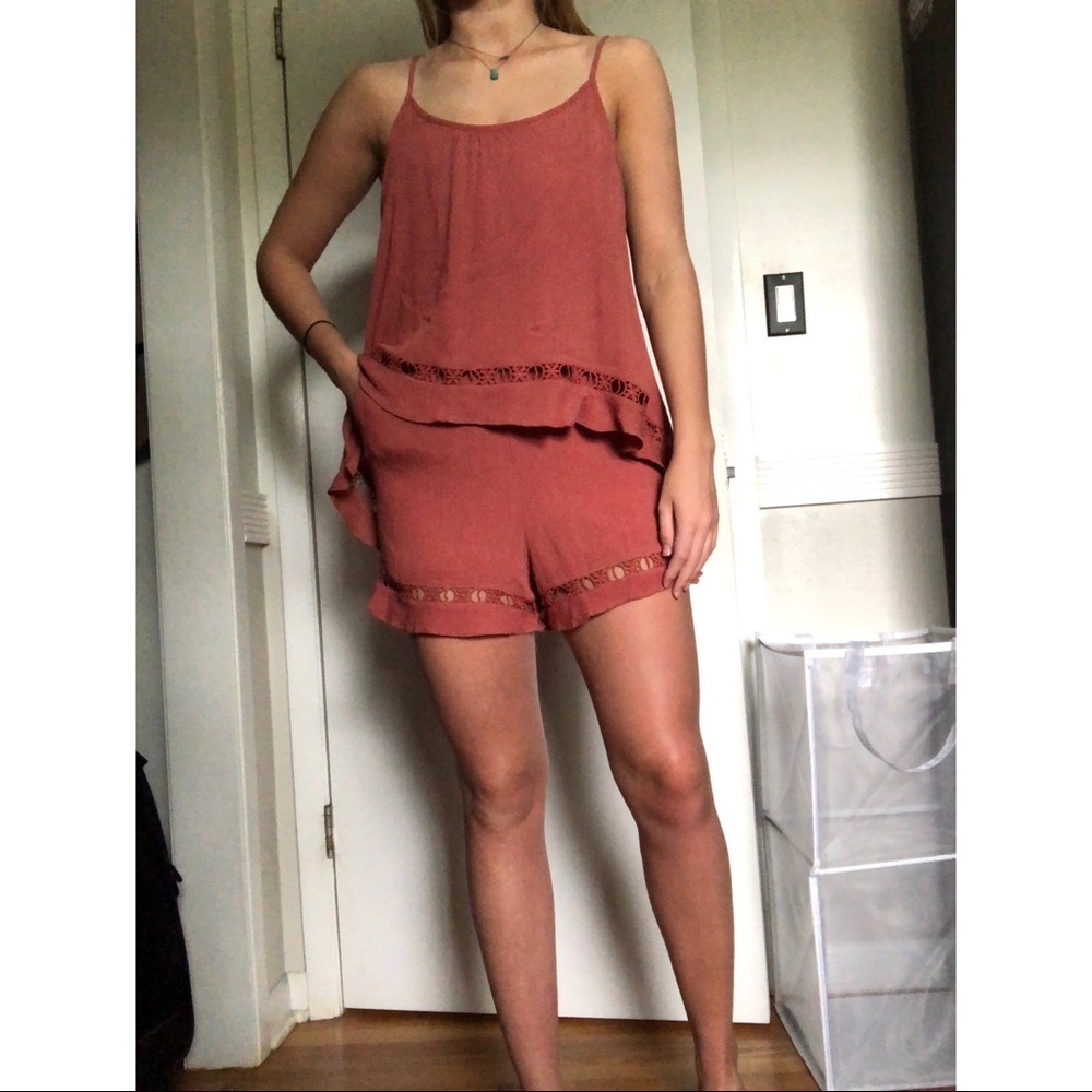 Maroon Romper